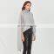 TWOTWINSTYLE Women's Sweater Turtleneck Long Sleeve Loose For Female Casual Asymmetrical Hollow Out
