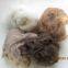 Dye Colored Sheep Wool with 32mic Brown Color Raw Camel Hair