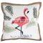 Wholesale Print Flamingo Embroidery Flowers Hat Cushion Pillow for Outdoor