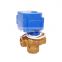 T-flow and L-flow 5v 12v brass DN15 DN20 DN25 CWX-20P 1.0B 2nm mini 3way 3-way motorized actuator valve