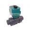 motorized actuator BSP NPT electric ball valve 2 way 3 way stainless steel electric actuated pvc valve