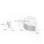 Wireless Headphones with Microphone for Cell Phone TWS Earphone Earbuds Bluetooth Headset Comfort-fit Ear Pods