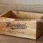 Custom Rustic Style Silk Printing Logo Wooden Crates
