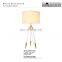 Simple living fabric table lampshade three-legged table lamp sublimation