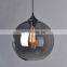 Smoke Color Glass Pendant Light Decorative Restaurant Hanging Lamps