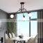 Nordic Multi Heads Living Room Chandelier Creative Personality Iron Ceiling Hanging Lights for Dining Table