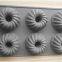 Baking tools Baking tin Non-stick 6 round hollow cake mold Baking doughnut mold Small bread non-stick baking tray Cookie baking mold