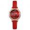 SKMEI 1711 Japan movement quartz  leather ultra thin strap women waterproof watch