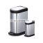 High Quality Outdoor Garbage Can Dust Bin Soft Close Stainless Steel Pedal Trash Bin 10L 40L