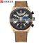 CURREN 8392 Men WristWatch Chronograph Calendar Sport Men Watch Military Army Luxury Genuine Leather Male Business Clock