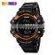 SKMEI 1180 Men 3D Pedometer Heart Rate Monitor Calories Counter Wristwatch Digital Display Watch Outdoor Sports Watches