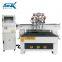 Factory wholesale Senke Atc CNC Router Cutting and Engraving Machine with Two Heads