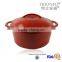 Trionfo cast iron cookware red enamel thermal casserole hot pot
