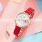 SHENGKE Cute Lady Watch Open And Close Eyes Lovely Dial Good Metal Accesory In Leather Band Japanese Quartz Movement K9011L