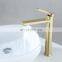 High Quality Brushed Gold Long Body Wash Faucet Basin Taps Single Lever Faucet
