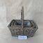 Weave Wicker for Planting Flower Pot Willow Storage Baskets with Handle