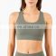 Custom Blank Fixed Pads Fitness Back Hook Adjustable Sports Yoga Bra Workout Running Shockproof Sports Wear Bra Top For Women
