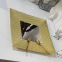 Luxury Table Decorative Shiny Gold Wedding Dishes With Mirror 12 Inches Square Plastic Charger Plates
