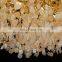 American living room dining room branch waterdrop luxury crystal chandeliers pendant light