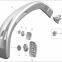 Guangzhou accesorios para 167R Wing mirror for Sunlong bus wide rear view mirror
