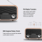 LED Display Clock Classic Retro Style Portable Radio Wooden Led Screen Wireless Charging Speaker
