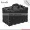 China online shopping hot sale PVC makeup train case portable cosmetic case with foldable tray inside