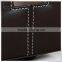 360 degrees rotatable faux leather remote control organizer caddy