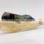 Matted Straight Razor with White Line Design Swing Lock Cutthroat Razor