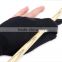 Professional 3 fingers billiards pool gloves black