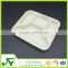 Disposable rectangular plastic fast food box with clear lid