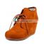 Moon walk new styles women's snow boots wedge heels buckle PU leather autumn and winter ladies shoes boots female