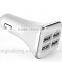 Free Sample Factory Wholesale Car Charger 4 USBs 12v car battery charger phone Mobile Phone charger
