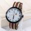 Fashion wear comfortable Nylon japan movt unisex watches made in china factory