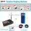 Wireless Queue System with transmitter keypad coaster pager for restaurant vibrating pagers