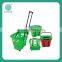 Best selling plastic carry/hand held retail shopping baskets with moderate price