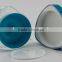 high quality acrylic jar with acrylic lid in sky-blue