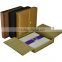 Wedding invitation box silk gold set in packaging box