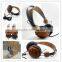 cool in-ear stereo wood earphone for iphone samsung