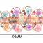 fashionable peacock shape alloy crystal plastic flowers barrette