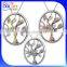 Custom 14K Rose Gold Plated 925 Sterling Silver Diamond Accent Tree Of Life Necklace