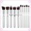 Many colors synthetic hair professional 10pcs makeup brush set