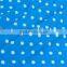 white dot on blue nylon ultr thin Spandex print fabric