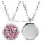 2016 Trendy Round Silver Butterfly Aromatherapy Essential Oils Diffuser Locket Necklace Pendant                        
                                                Quality Choice