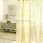 2016 new durable plastic rod linen stripes shower curtain