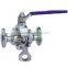 Sanitary Stainless Steel Clamped Non-Retention Ball Valve