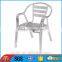Double legs aluminum chair