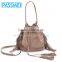 On Sale Leather Bucket bag, Mini Drawstring bag, Leather fringe bag                        
                                                Quality Choice