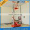 light weight only one man personal vertical mast lift