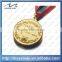 custom red bronze 3D playing tennis sport medal