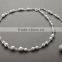 Hot Sale Crystal Pearl Diamond Pearl Tassels Bridal Backless Low Back Backdrop Necklace